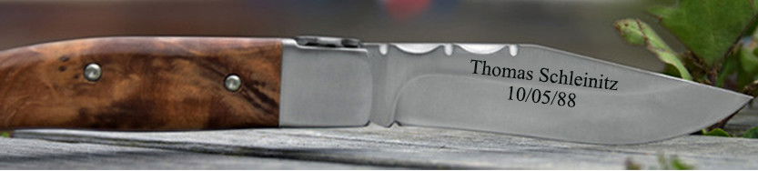 Taschenmesser mit Gravur