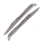 Couteau gravé Laguiole Aluminium 12cm 2 pièces Arbalète Couteau gravé Laguiole Aluminium 12cm 2 pièces Arbalète