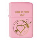 Zippo personnalisé Pink matte Zippo personnalisé Pink matte