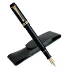 Stylo Plume Parker Duofold Centenial Noir GT - étui cuir offert Stylo Plume Parker Duofold Centenial Noir GT - étui cuir offert