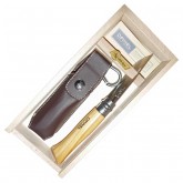 Coffret couteau Opinel gravé (manche olivier 11cm) Coffret couteau Opinel gravé (manche olivier 11cm)
