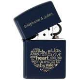 Zippo personnalisé Navy Blue matte Zippo personnalisé Navy Blue matte