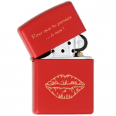 Zippo personnalisé Red matte Zippo personnalisé Red matte