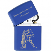 Zippo personnalisé Royal Blue matte Zippo personnalisé Royal Blue matte