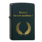 Zippo personnalisé Black matte Zippo personnalisé Black matte