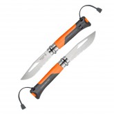Couteau gravé Opinel Outdoor Orange Couteau gravé Opinel Outdoor Orange