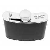 Flasque gravée gainée cuir Keen Sport 180 ml 