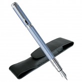 Stylo Plume Waterman Perspective Azur CT - étui cuir offert