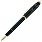 Stylo Plume personnalisé Cross Towsend Laque Noire Stylo Plume personnalisé Cross Towsend Laque Noire