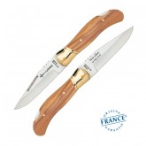 Couteau de chasse gravé Laguiole Olivier 12cm Arbalète Couteau de chasse gravé Laguiole Olivier 12cm Arbalète
