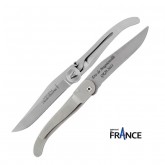 Couteau gravé Laguiole Tout Inox Dozorme Couteau gravé Laguiole Tout Inox Dozorme