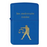 Zippo personnalisé Royal Blue matte Zippo personnalisé Royal Blue matte