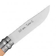 Couteau Opinel n°8 gravé (avec étui)